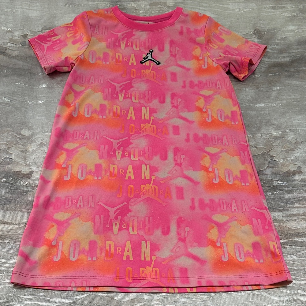 Jordan Pink and Orange Logo Dress